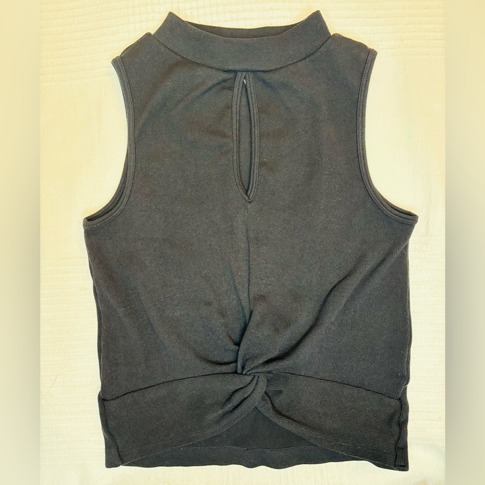 Francesca’s High Neck Black Tank